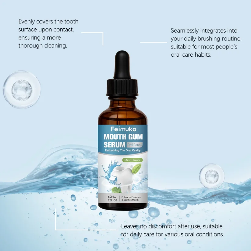 60ML Gentle Natural Gum Care Liquid Soothe Oral Discomfort Help Maintain Healthy Gum Condition Daily Oral Hygiene Care - 5