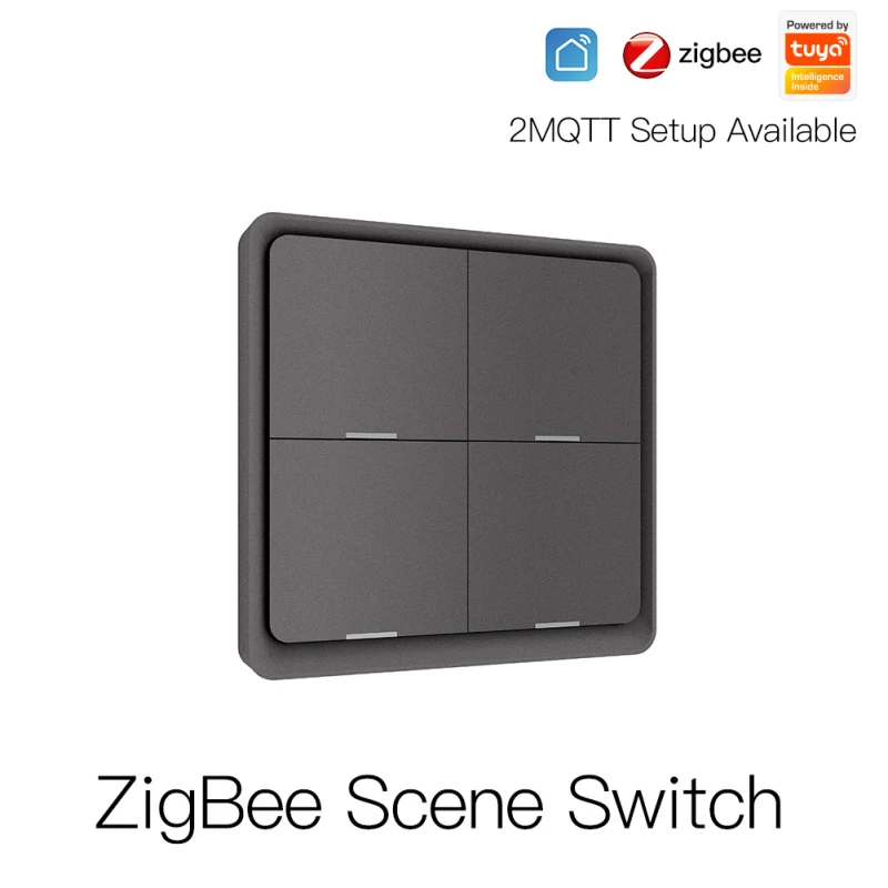 

Кнопочный контроллер Smart Life App Tuya Zigbee, беспроводной переключатель для устройств Tuya, 12 режимов работы, с магнитным питанием от аккумулятора