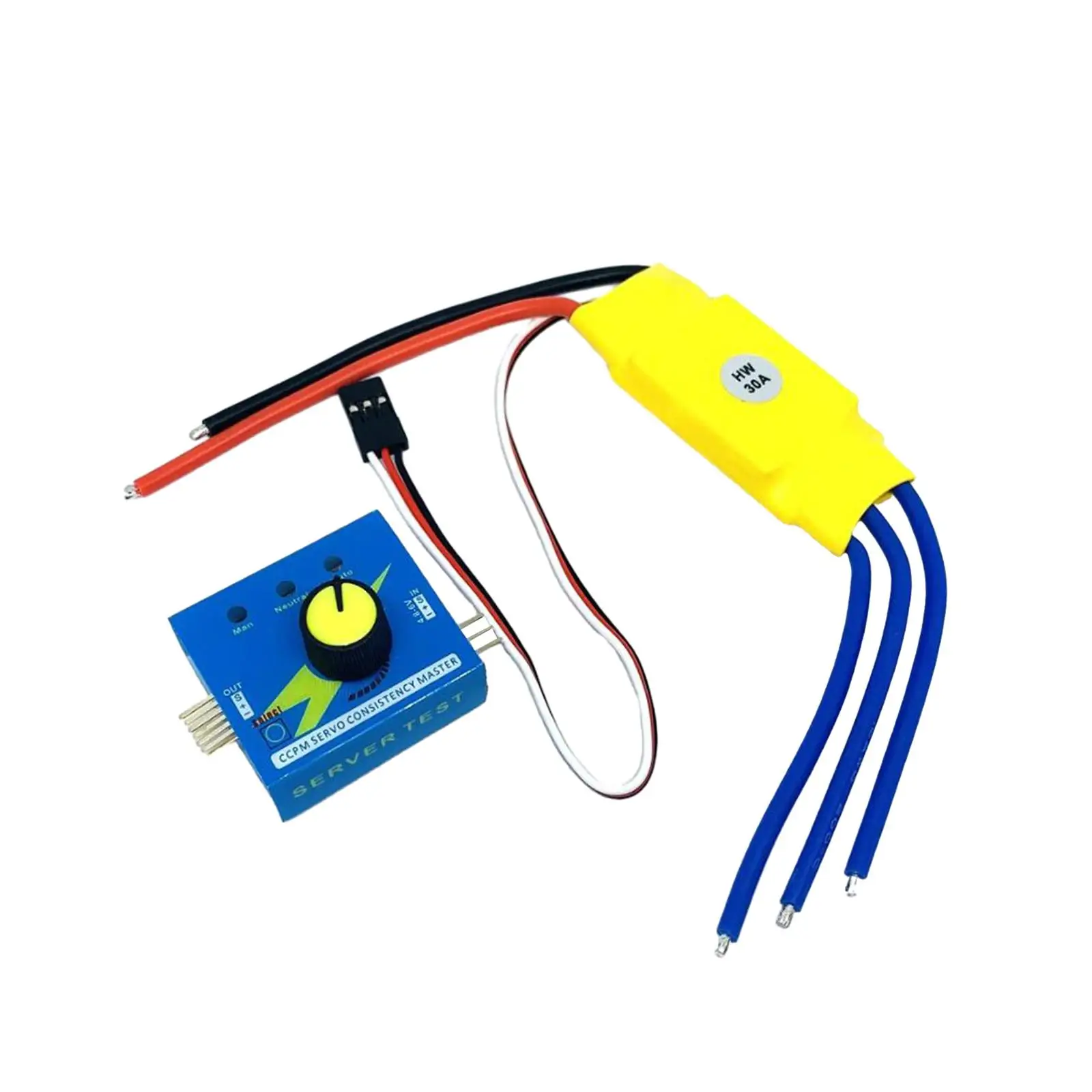 30A ESC with Servo Tester Practical 12V Speed Controller Replacement