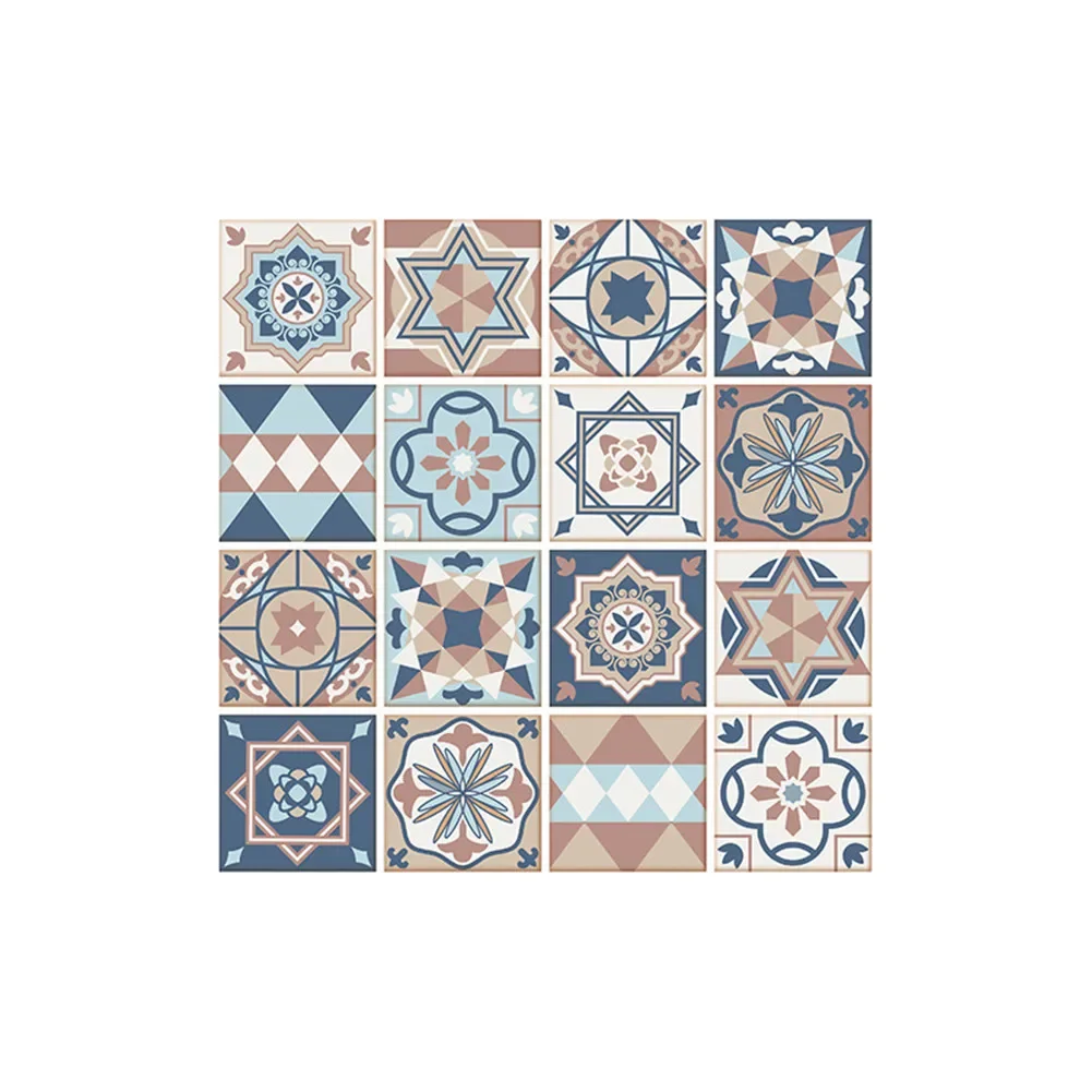 High Quality Home Decor Wall Sticker Bathroom Decal Kitchen Mosaic PVC Self-adhesive Splashback Stickers 20*20cm*
