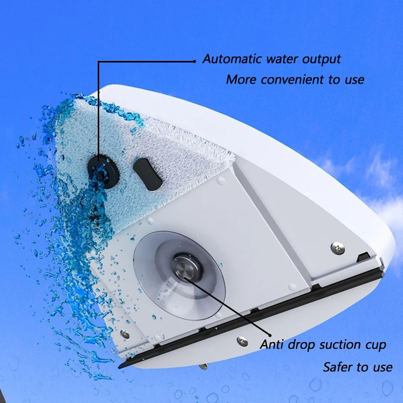 15-30mm Magnetic Window Cleaner Brush Double-Side Automatic Water Discharge Wiper Glass Window Brush Household Cleaning Tools window cleaning brush window cleaner
