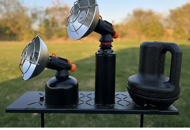 Stufetta A Gas Portatile Per Esterno - Mini Riscaldatore Regolabile Per Campeggio, Pesca E Patio - Foto 11