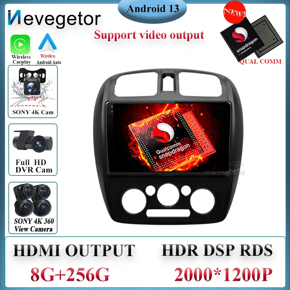 

Qualcomm Snapdragon Car radio Android For MAZDA 323 2000 - 2003 For Haima Family 2006 - 2010 For Happin 2004 - 2012 Navigation
