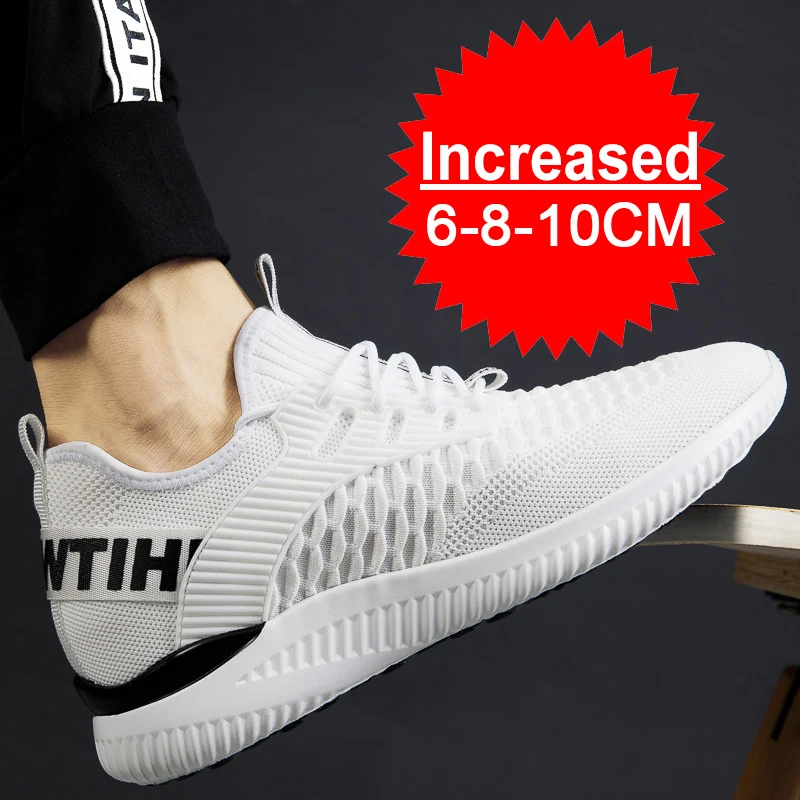 Men Elevator Shoes Height Increase Sneakers Shoes for Men 10cm Breathable Casual Shoes Invisible Inner Heightening 8cm Men Shoes 4