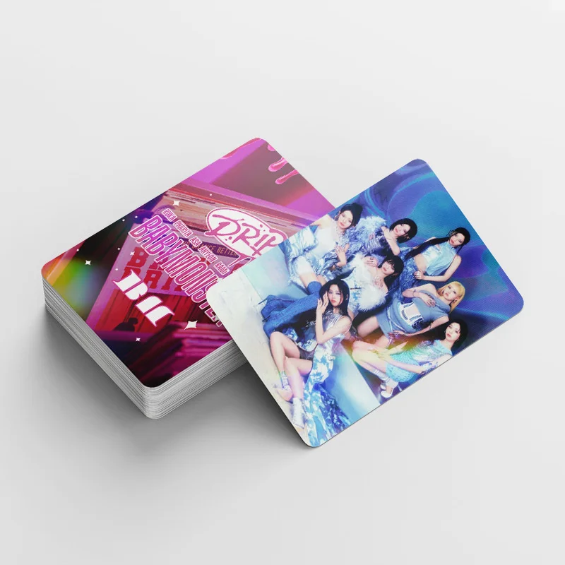 124/set BabyMonster Laser Card Album LOMO Card DRIP Hologram AHYEON RORA CHIQUITA RUKA ASA Glitter Photo Postcard album cards lomo cards photo album
