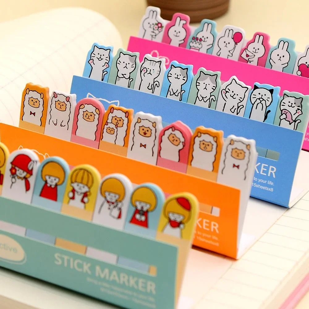 Stationery Sticky Notes Mini Animals Memo Pad 7 Rowing Note Paper Stickers stationery stickers,stationery supplies