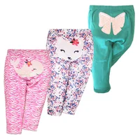 3/5PCS/LOT Newborn Pants Cartoon Four Seasons 100% Cotton Soft Girl Pants Baby Boy Trousers Pants 9-24M-3TM Baby Girl Leggings 4
