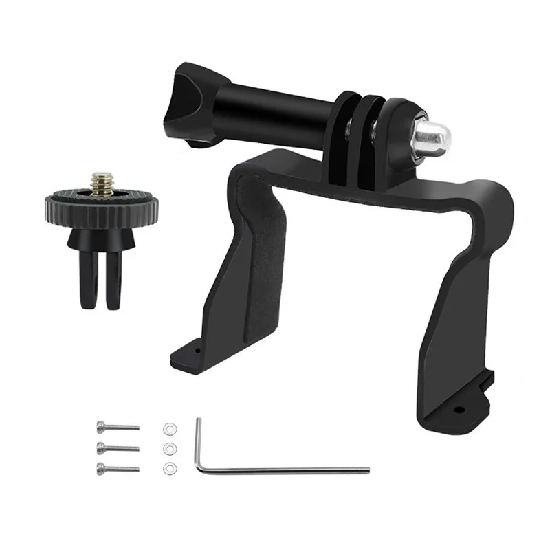 Angle latéral du support de montage supérieur pour caméra sportive compatible DJI Avata 1, avec vis de serrage visibles.