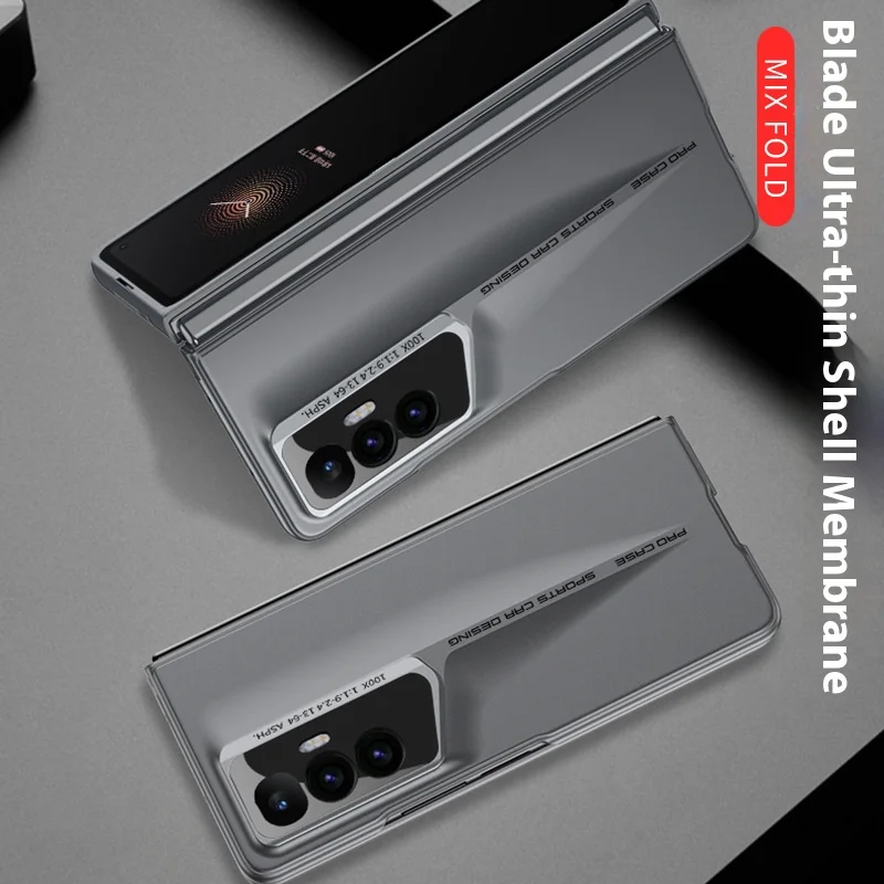 Suitable for Xiaomi Mi X Fold phone case PC solid color foldable case film shock-absorbing and anti drop integrated protective c