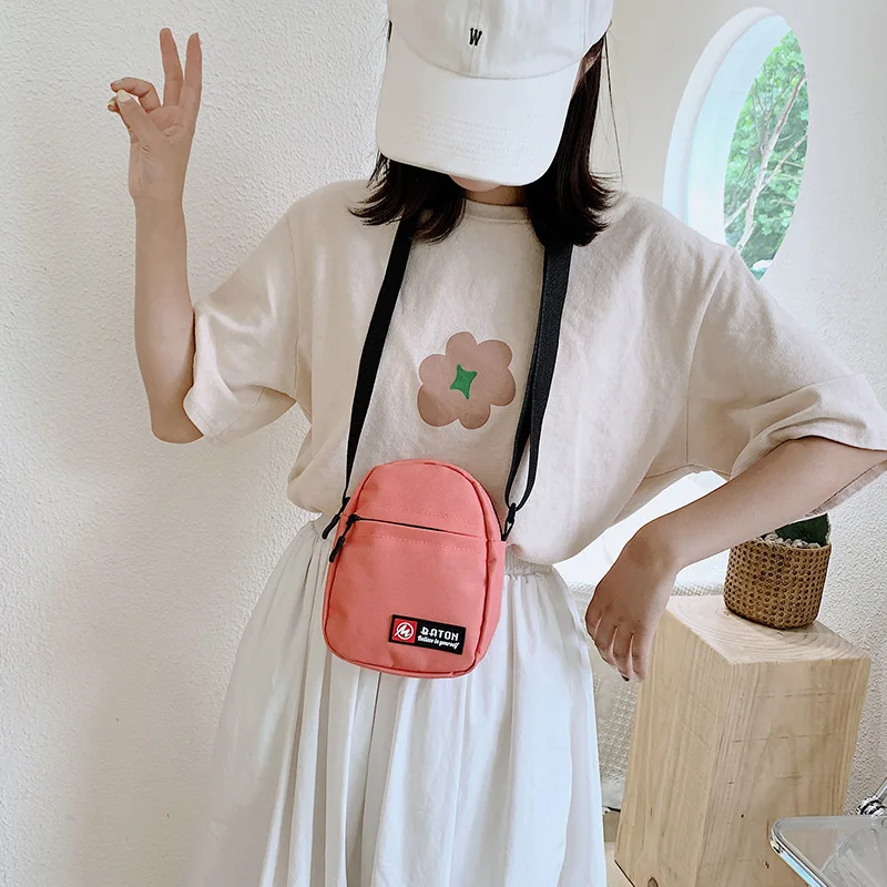 Mobile Canvas Bag 2023 New Fashion Crossbody Women\'s Bag Student Versatile Small Crossody Bag