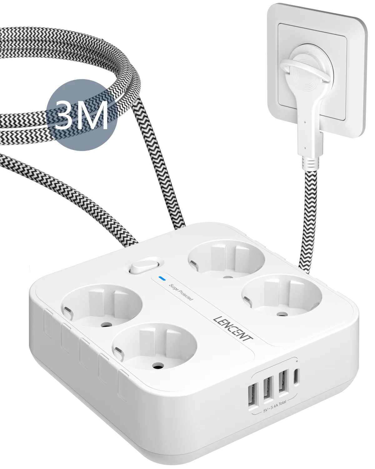 Link Hub USB-C Con 3 Porte USB-A E Porta Ethernet - Foto 6