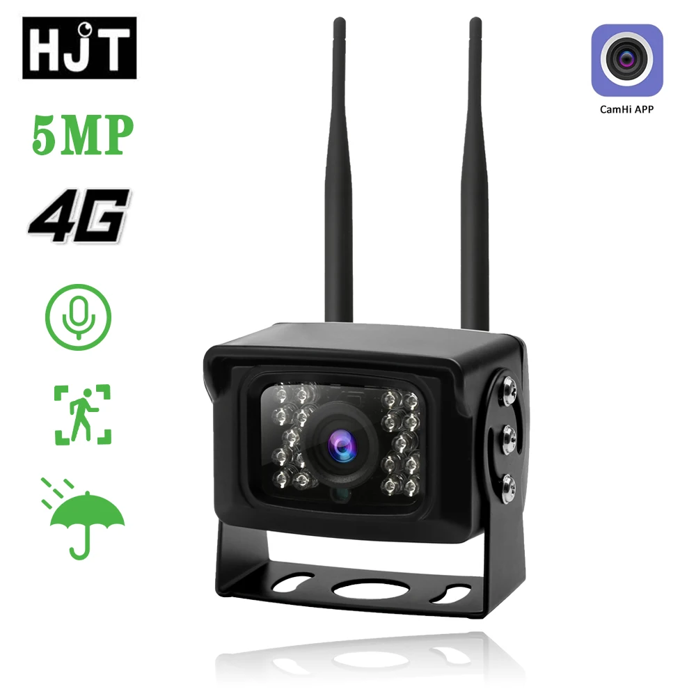 Водонепроницаемая IP-камера видеонаблюдения HJT Full HD 1080P 5 МП 4G SIM-карта Wi-Fi P2P |