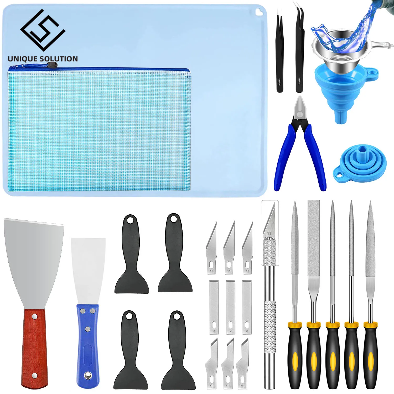 SURENHAP accessoire d' 3D Kit d'outils d'imprimante 3D modèle couteau à  découper ensemble d'outils de fichier informatique piece - Cdiscount  Informatique