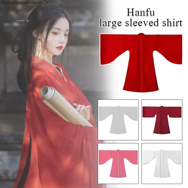Cárdigan Hanfu chino antiguo, camisa de manga grande, Ropa de baile folclórico de la dinastía Tang, abrigo fino, disfraz de escenario de Cosplay, Hanbok
