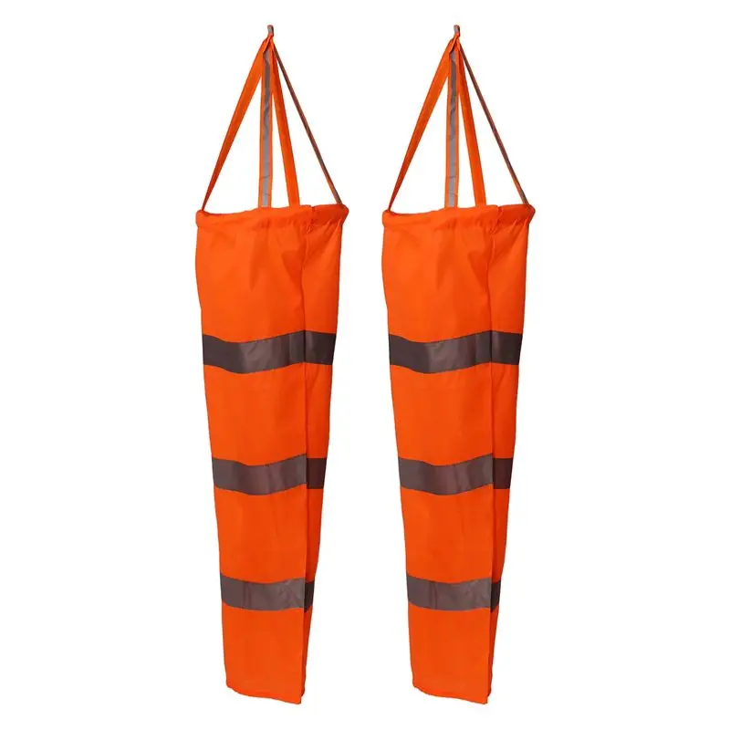 A84X-2PCS 30인치 윈드삭 풍향 측정 양말 가방(야외 공항 농장 및 공원용 반사 벨트 포함)