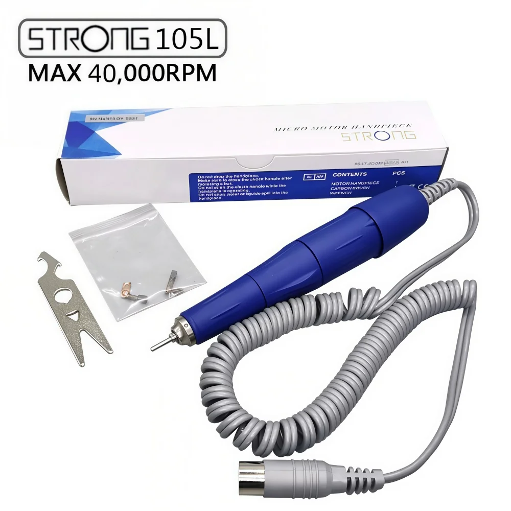 드릴펜 스트롱 105L 40000rpm 핸들 (STRONG 210 90 204 207B 211 전동 네일아트 머신용) 네일아트 폴리쉬 파일 비트 도구