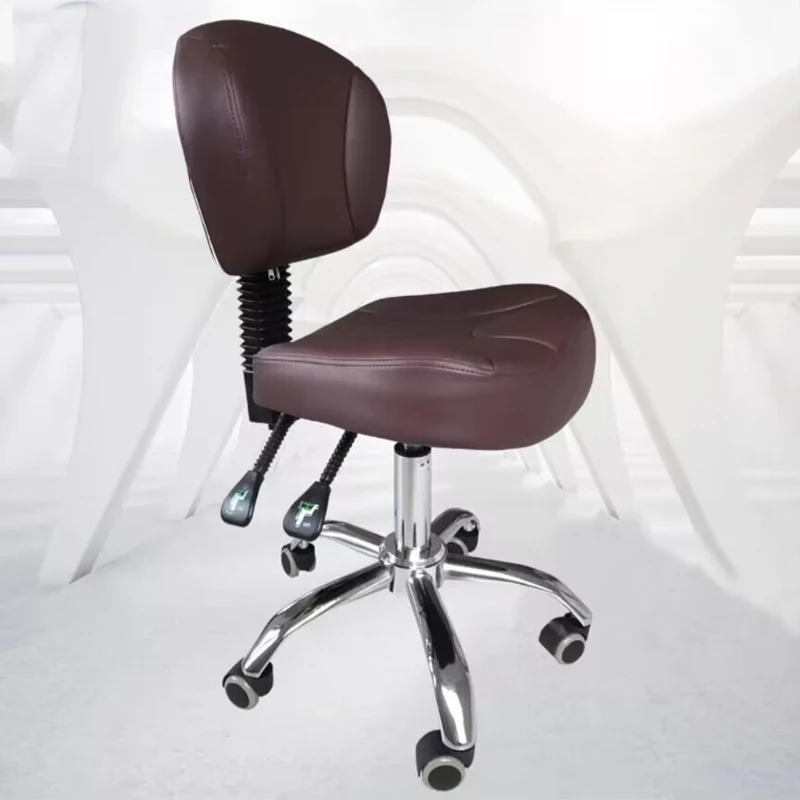 Bar Backrest Stool Beauty Salon Hairdressing Barber Shop Office Saddle Chair Dentists Rotatable Make Up Tattoo Chairs Furniture new style saddle chair barber shop hairdressing chair beauty stool lift explosion proof tattoo technician chair