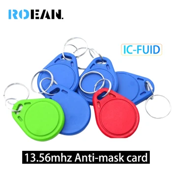 Nfc 스마트 칩 카드 Ic Fuid 키 체인, 일회용 Rfid 13.56mhz 라벨 배지 복사, 1k S50 태그 토큰 복제 제어 액세스, 5 개, 10 개