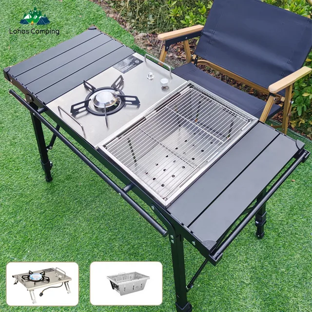 [최신|인기상품]화로테이블 => Lohas Camping IGT 테이블: 캠핑에서 바비큐까지 다재다능한 캠핑 필수품 [ChinaNOW | 추천상품]
