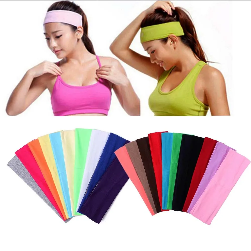 Cycling Outdoor Hair Accessories Running Fitness Bandage Sports Elastic Yoga Headband Hair Bands Sweatband