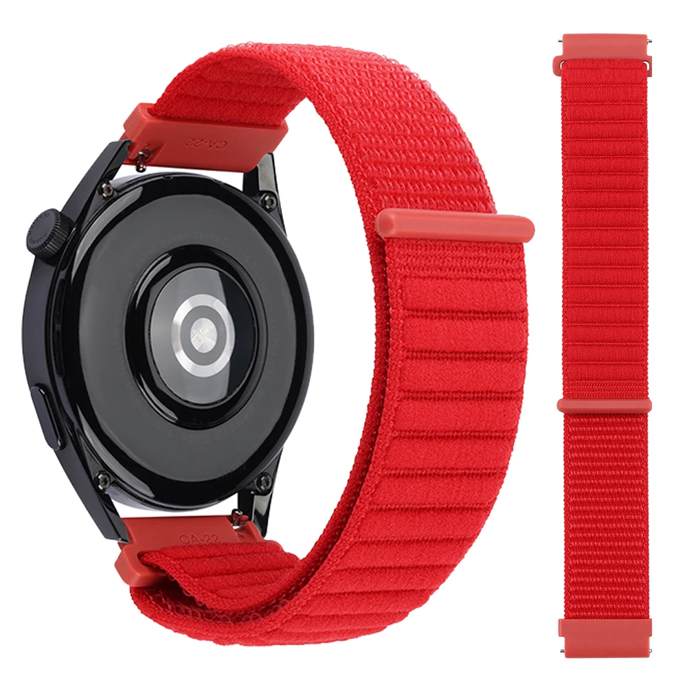 Nylon Sports Braided Loop Watchband Strap - 20/22mm