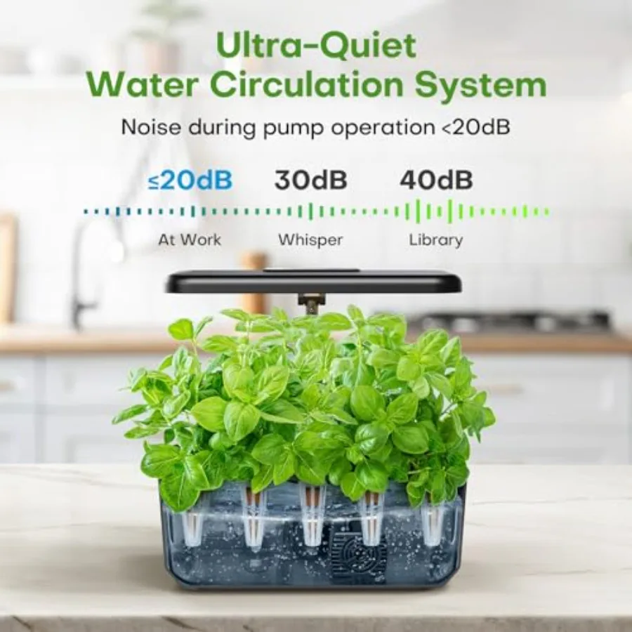 Hydroponics Growing System: 10 Pods Garden Kit