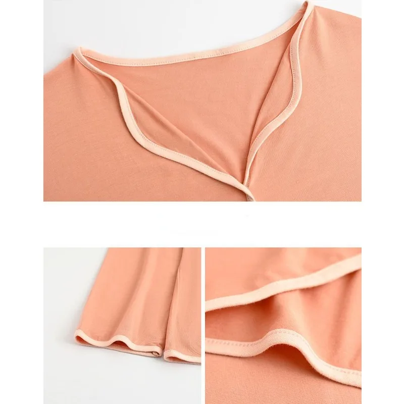 2024 New Cotton Pajamas Women's Spring Autumn Sleepwear Long Sleeved Round Neck Thin Loungewear Pullover Loose Homewear Set