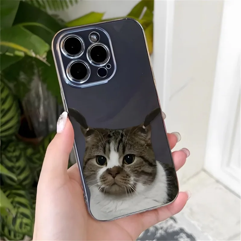 Adorable Cat and Dog Couples Soft Transparent Phone Case Cover