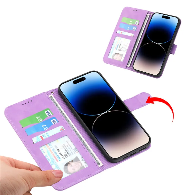 Luxury Magnetic Leather Flip Wallet Phone Cover