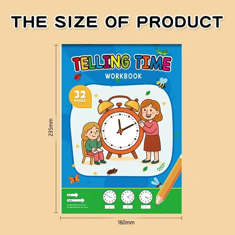 Interactive Time-Telling Activity Book for Kids: Engaging Games & Learning Exercises