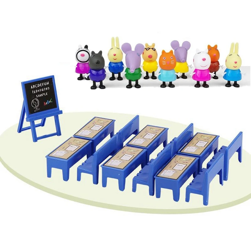 ペッパピッグ フィギュア 学校セット ペッパピッグ Peppa Pig 教室セット フィギュア5体 - メルカリ