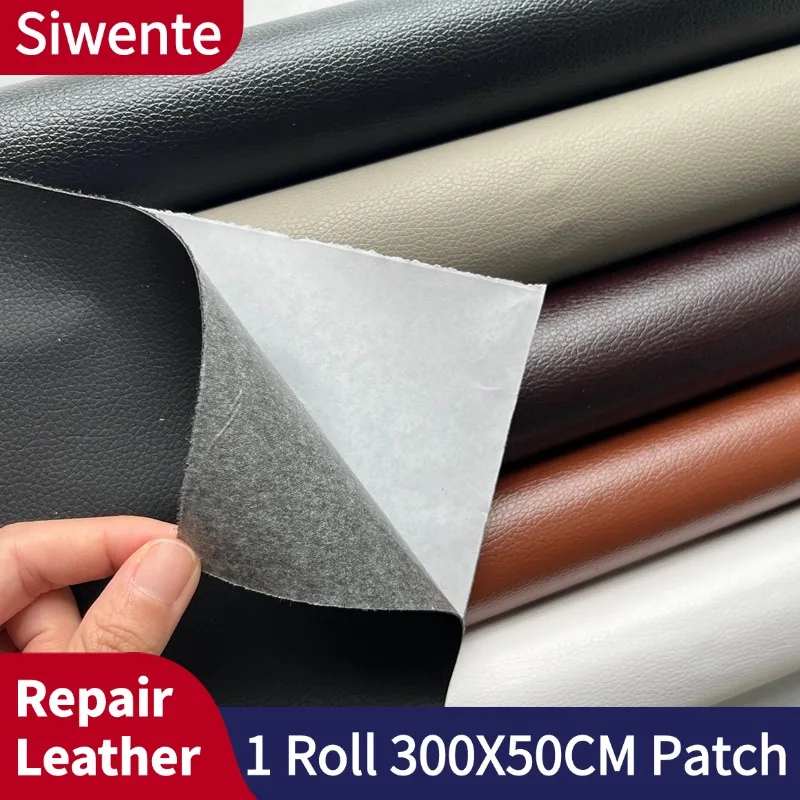 Waterproof Wear-resistant Litchi Stria Leather Sticker Self-adhesive Repair Patches 300X50CM