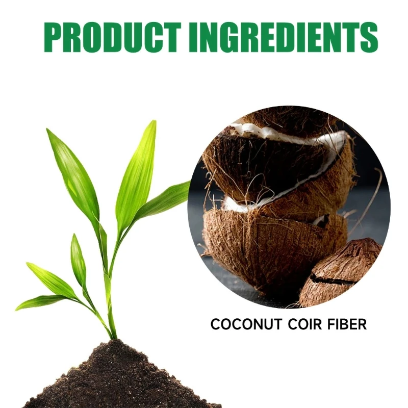 Organic Coconuts Coir for Plant Concentrated Seed Starting Mix Seeding Starter Soil Block Potting Fertilizers Garden Supply