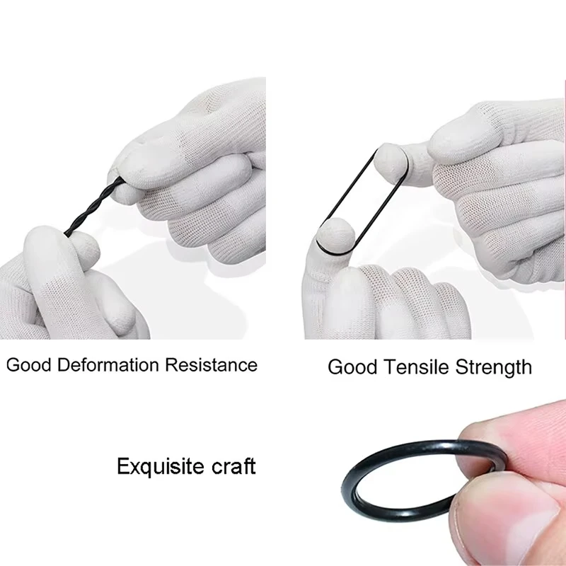 Rubber O Rings 200Pcs Boxed for Faucet Hose Connector Seal Valve Water Proof Machine Oil Proof Washer Combo Set Accessories