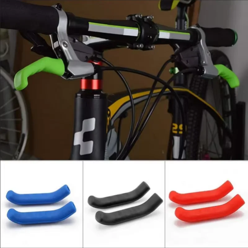 1 Pair Bicycle Brake Handle Protection Cover Mountain Road Bike Brake Lever Anti Slip Gel Sleeve Cycling Accessories