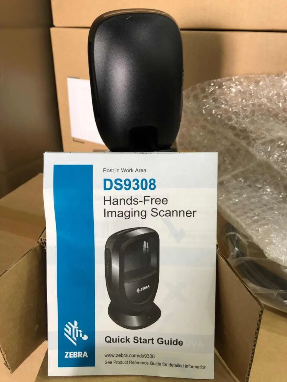 체크포인트 EAS용 핸즈프리 바코드 스캐너, ZebraDS9300 시리즈, DS9308 