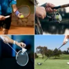 6/12pcs 43.3" Tennis Racket Grip Tape PU Overgrip Stretchy Non-Slip Absorb Sweat for Badminton Fishing Rod for Training 6