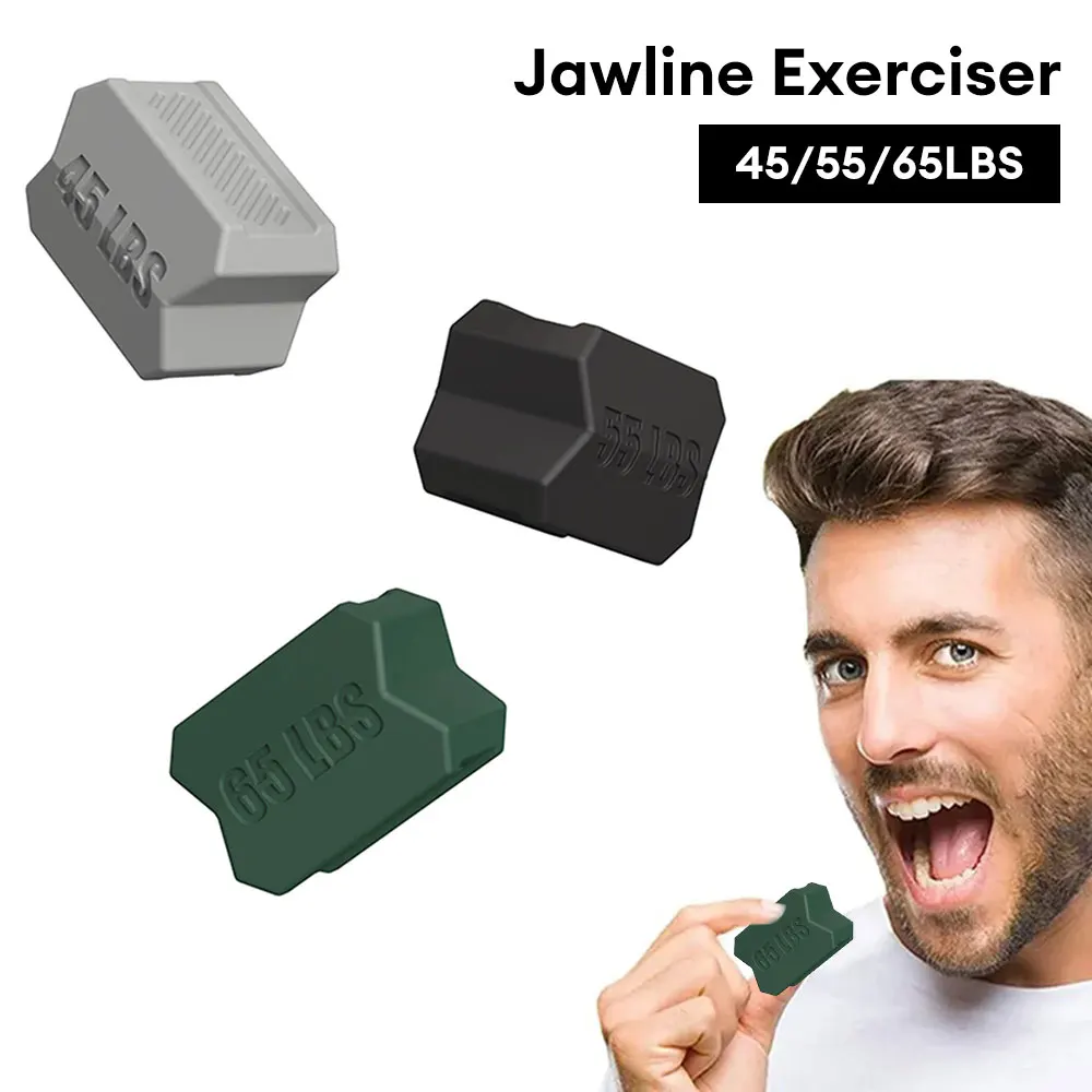 NEW Fitness Face Masseter Bite Muscle Jawliner Facial Chew Jaw Exercise Fitness Equipment Jawline Trainer Silicone Masseter Ball