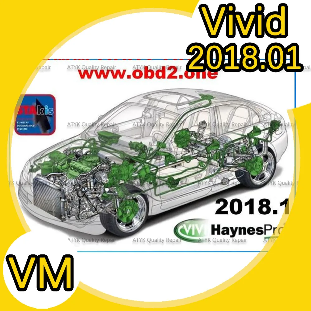 

vivid workshop DATA 2018.01 VM Diagnostic software Virtual Machine Version Repair equipment obd2 scanner tuning cars trucks tool