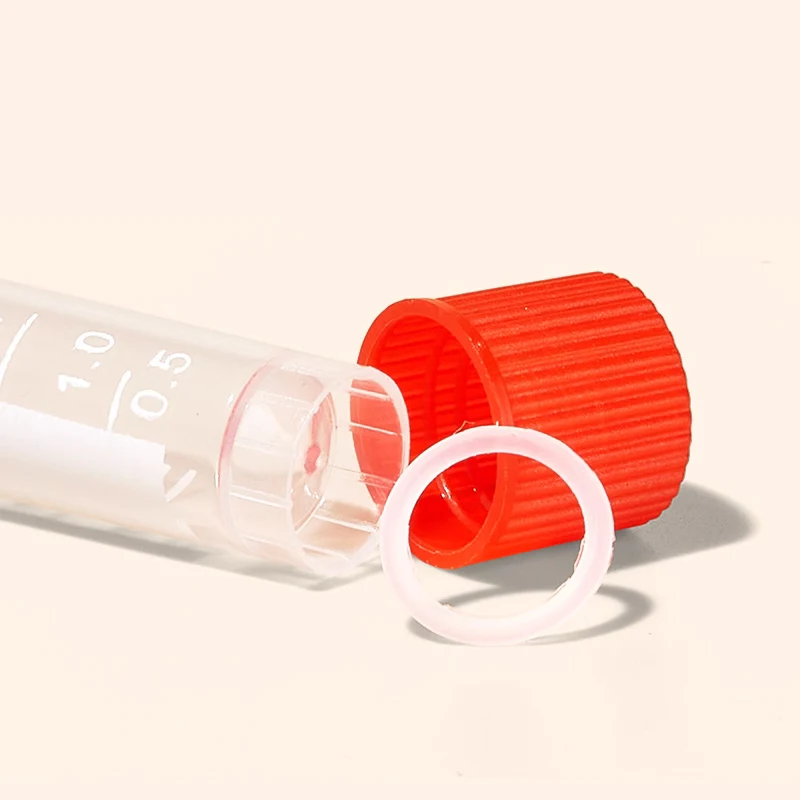 1.8ml IMEC Tube PP Cryo Tube Plastic Frozen storage Laboratory Freezing Tubes for Lab Analysis With Screw Cap , 100pcs