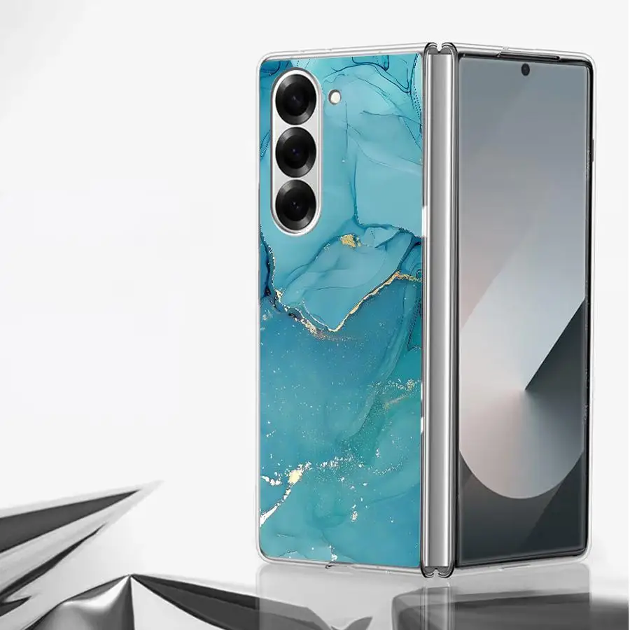 Transparent Soft Phone Cover with Marble Pattern Design