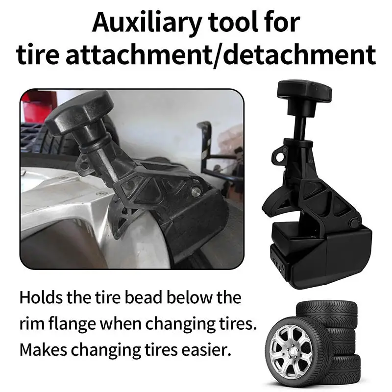Hands-Free Heavy Duty Tire Changer Clamp with Rim Protection and Spacer
