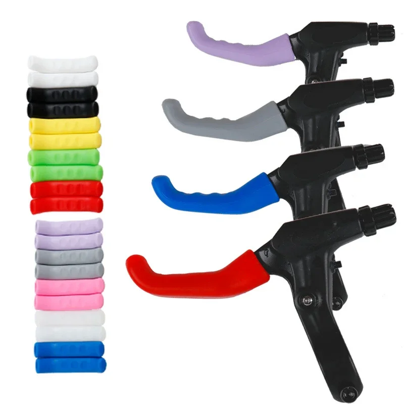 Bike Handle Grips Bicycle Brake Handle Cover Sleeve Silicone MTB Grips Handlebar Protect Cover Anti-slip Cycling Gear Bike Accessories