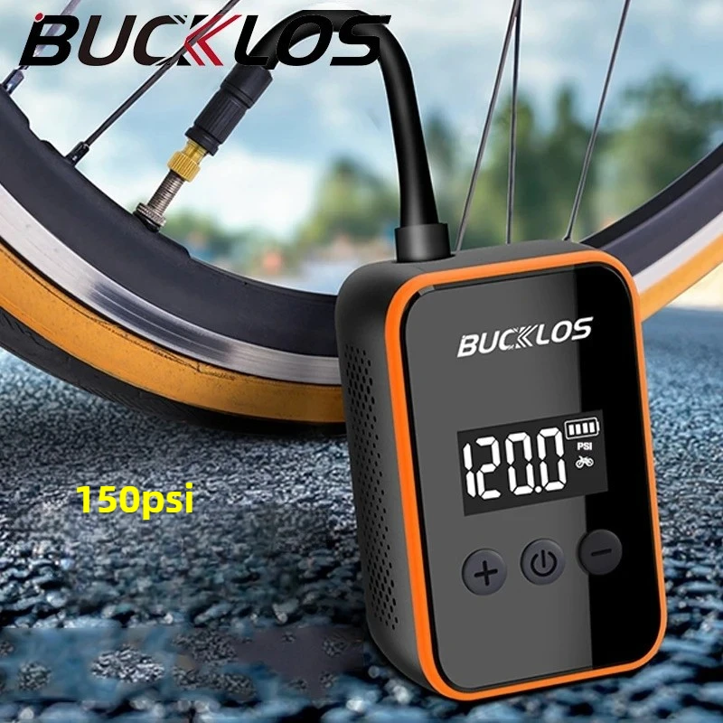 ปั๊มลมไฟฟ้าขนาดเล็ก 150PSI สำหรับจักรยานเสือภูเขาและจักรยานทั่วไป แบบพกพาไร้สาย พร้อมแบตเตอรี่แบบชาร์จได้ ให้ลมเร็ว 1