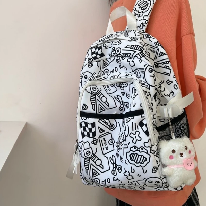 Girls Backpack Fashion School Bookbag Women Large Capacity Backpack Ins