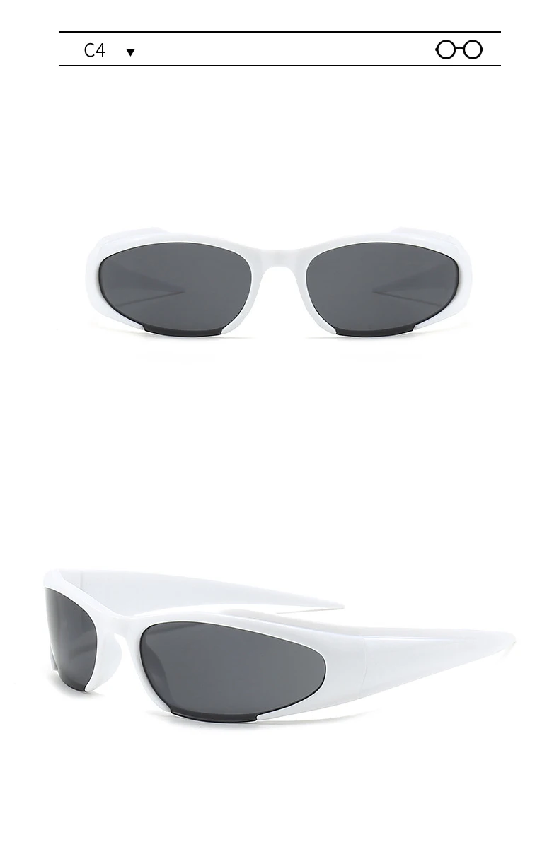 2 Paar pro Set Y2k-Sonnenbrillen für Männer und Frauen, Designer-Vintage-Sport-Sonnenbrillen, Retro-ovale Spiegellinsen, Brillen, UV400 – Detail 15