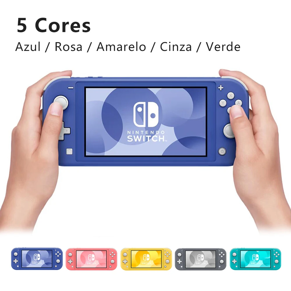 Nintendo, Video Game, Nintendo Switch Lite, Console Portátil, Tela de 5,5  Polegadas, Leve e Compacto, 32GB de Armazenamento, Controles Embutidos,  Bateria de até 7 horas, Compatível com Jogos do Nintendo Switch, Coral