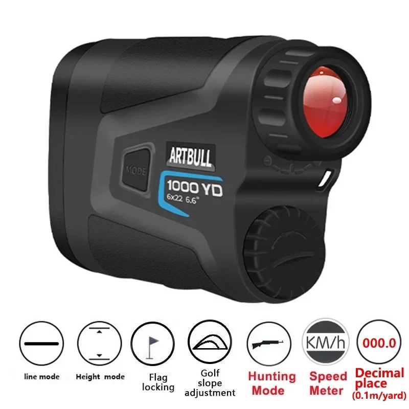 ARTBULL ゴルフ用レーザー距離計測定器　Laser rangefinder Artbullレーザー距離計1600メートル2000メートル距離計ゴルフ距離計