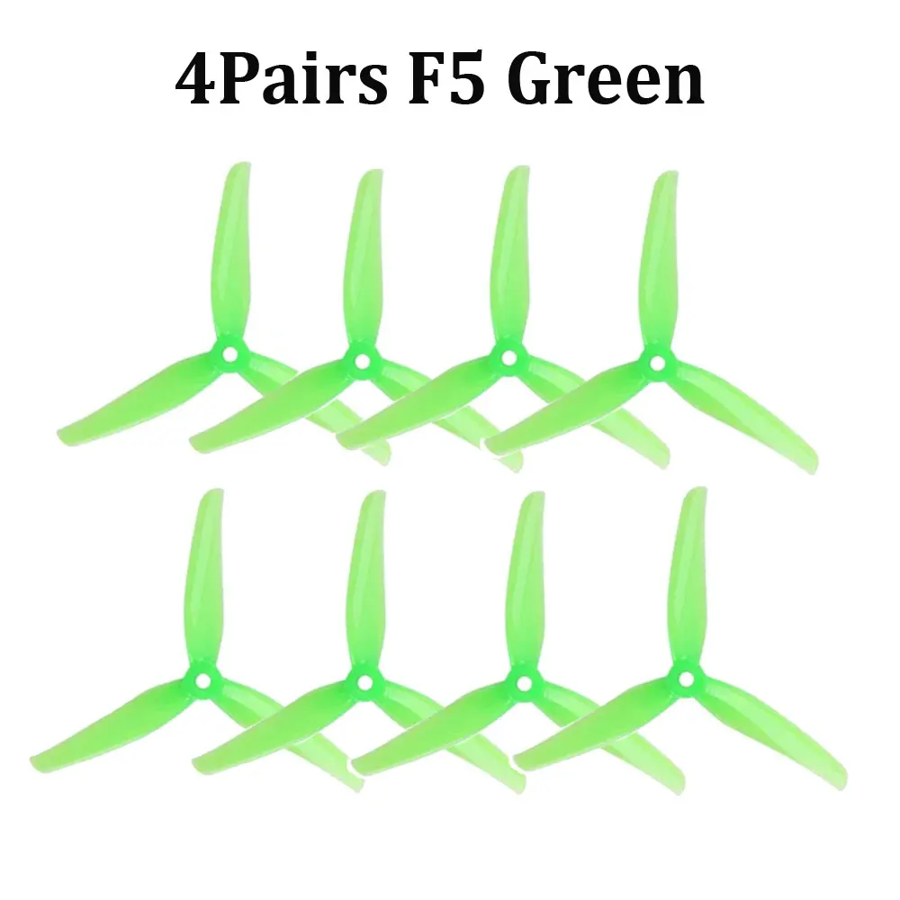 High-Performance 5-Inch Tri-Blade Propellers for FPV Racing and Freestyle Drones