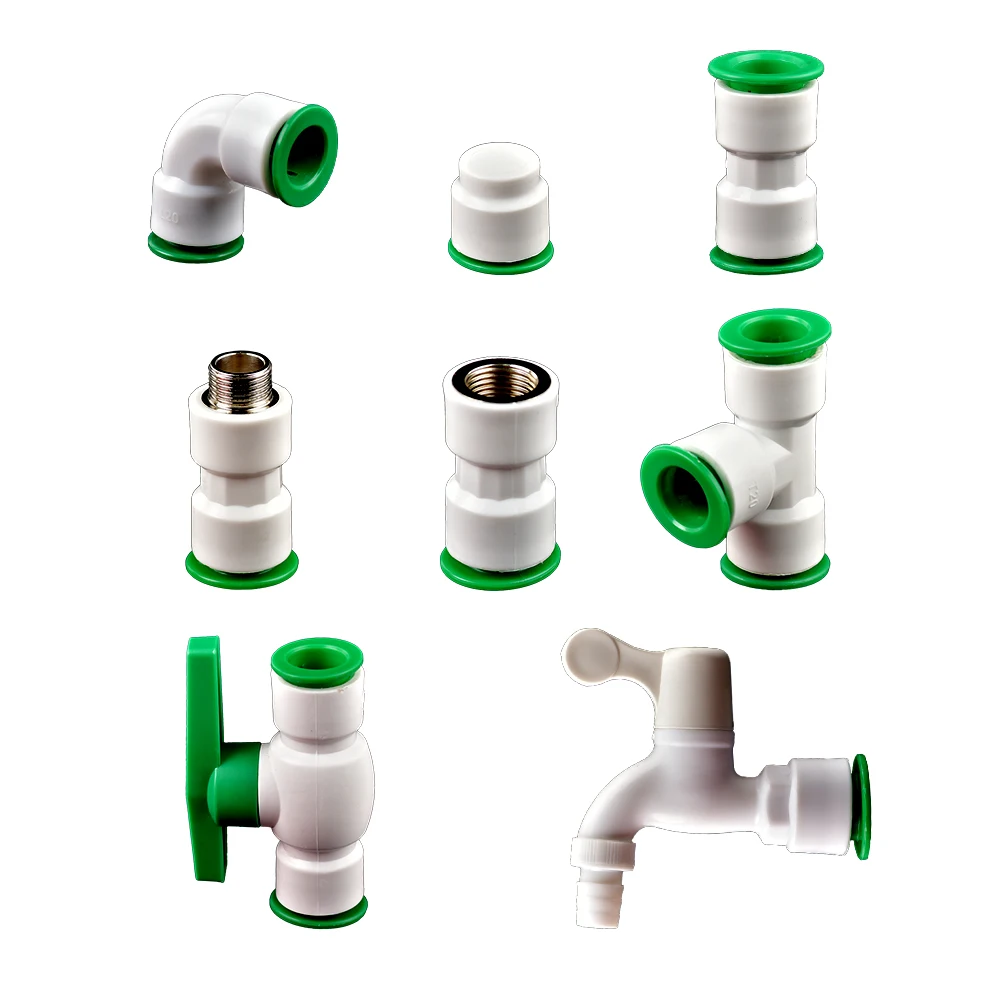 Supply Pack Of 10 Plug-In Connectors 1/4 Inch Male Thread Self